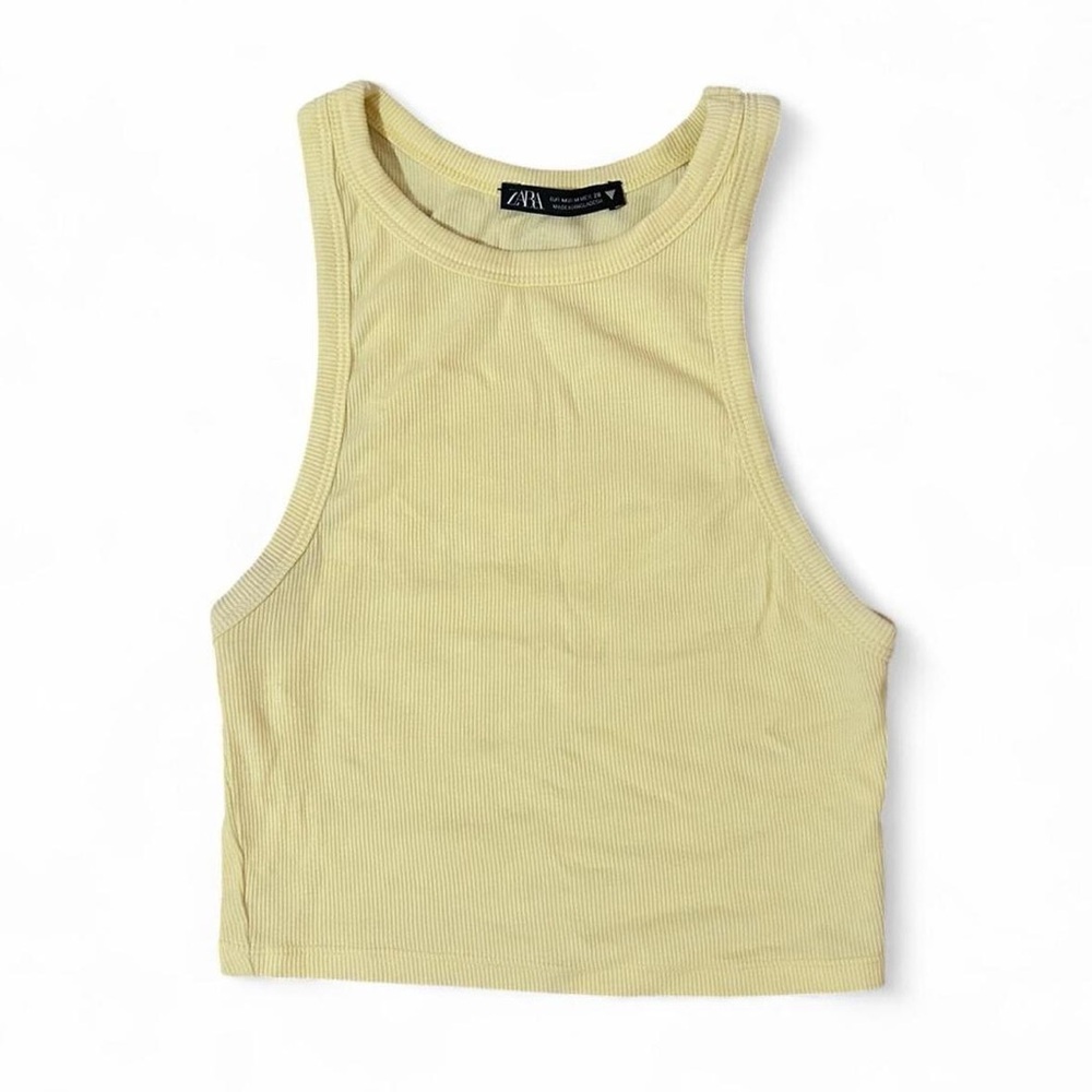Zara Ribbed Crop Tank